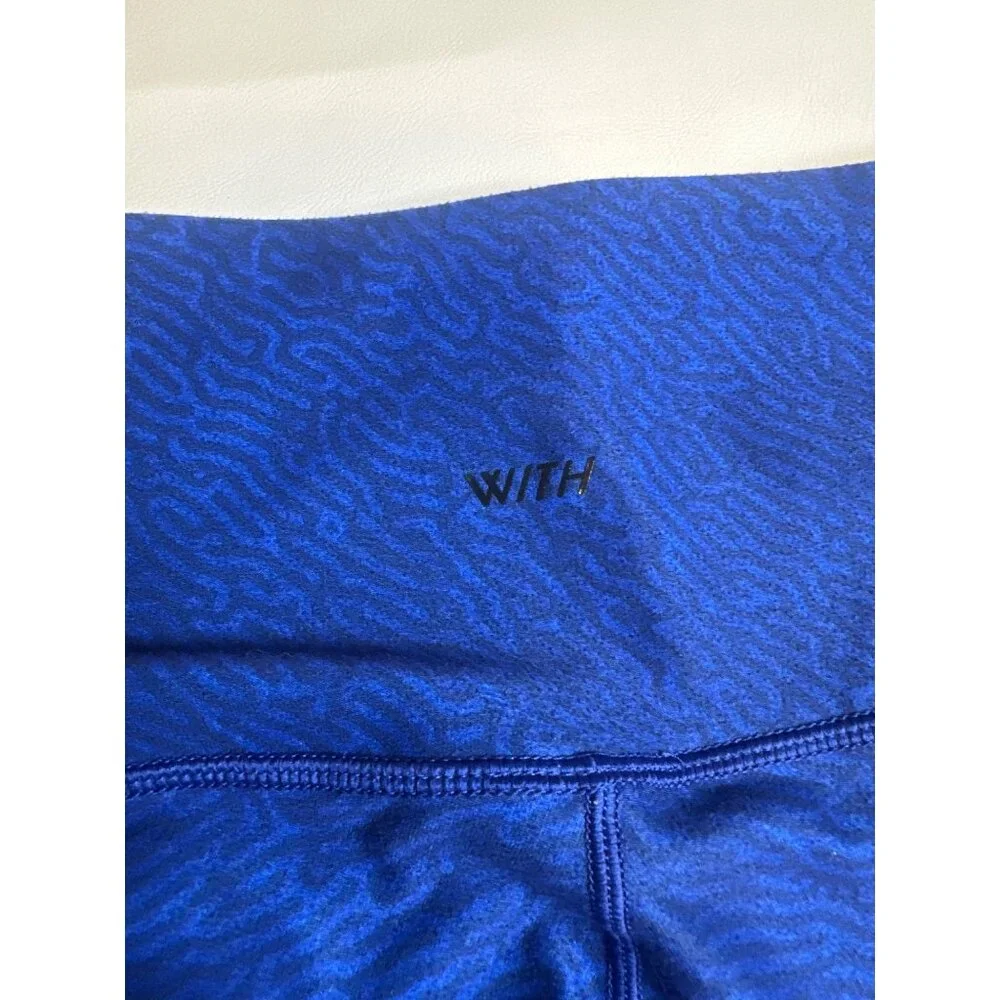 WITH For Peloton Leggings Blue Size XS High Rise